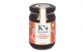 K's Kitchen Whole Strawberry Conserve   Glass Jar  330 grams